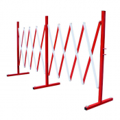 Barrière extensible 4 m rouge et blanc