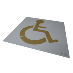Pochoirs handicapés pour marquage au sol