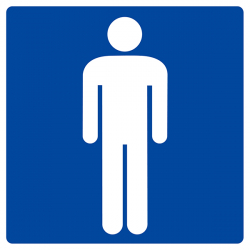 Panneau "Toilettes Hommes"