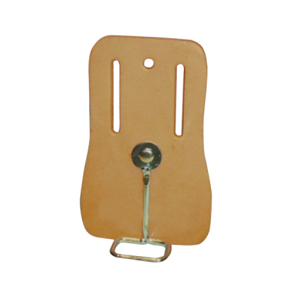 Porte tenaille cuir avec boucle oscillante métal - 8.5 x 13 cm