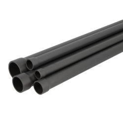 Tuyau / Tube PVC pression rigide 3 m - ⌀ 25 à 125 mm