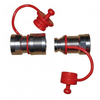 Raccord rapide gasoil laiton chromé raccordement F1" Raccord rapide gasoil laiton chromé raccordement F1"
