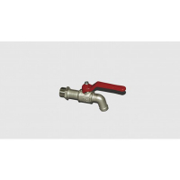 Robinet de soutirage 1/2" laiton nickelé pour fût Robinet de soutirage 1/2" laiton nickelé pour fût