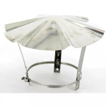 Chapeau de couverture double paroi inox