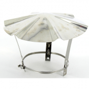 Chapeau de couverture simple paroi inox
