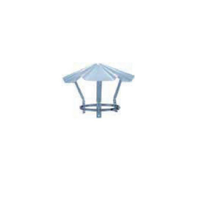 Chapeau pare-pluie Ø200 mm en inox