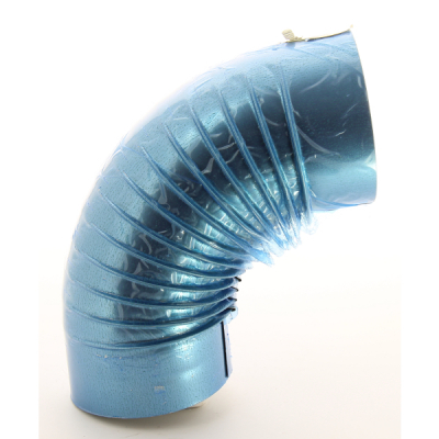 Coude 90° pour tuyau simple paroi aluminé pour fuel intérieur