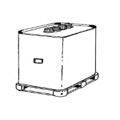 Couverture galvanisée pour cuves mobiles 700 et 1000 Litres