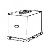 Couverture galvanisée pour cuves mobiles 700 et 1000 Litres