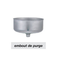Embout de purge pour té Ø153 inox Embout de purge pour té Ø153 inox