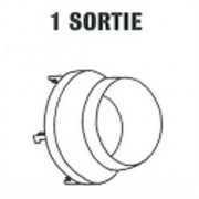 Tête de soufflage 1 sortie pour HPV