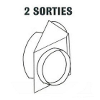 Tête de soufflage 2 sorties pour Jumbo série 2 Tête de soufflage 2 sorties pour Jumbo série 2