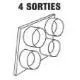 Tête de soufflage 4 sorties pour Jumbo série 2