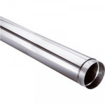 Tuyau droit simple paroi inox longueur 1 mètre pour fuel ou gaz