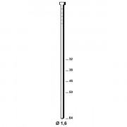 Pack Brads 20 ° avec gaz 30 ml de 32 à 64 mm