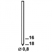 Pointes sans tête de 16 à 18 mm - Série BE