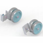Double paire de roues ø 125 mm 