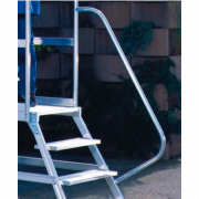 Rambarde pour escabeau bilatérale
