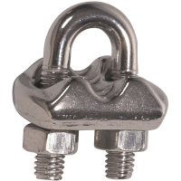 Serre-Câble inox pour filin de suspension 4 mm Serre-Câble inox pour filin de suspension 4 mm