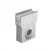 Avaloir avec cornière inox ou galva et panier à sédiment pour TEC 150