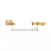 Kit rail support compteur DN15 – Robinet mâle BSP – Rail 250 mm EA court