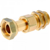 Raccord coulissant laiton DN15 – Rail support compteur – ACS 16 bars