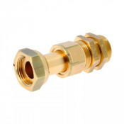 Raccord coulissant laiton DN25 à DN30 – Rail support compteur ACS 16 bars