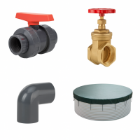 Accessoires pour cuves à eau en acier
