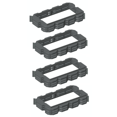 Pack rehausses hauteur 150mm - filtre seul Bionut 16-20EH sortie BASSE