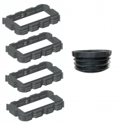 Pack rehausses hauteur 150mm - filtre seul Bionut 16-20EH sortie HAUTE