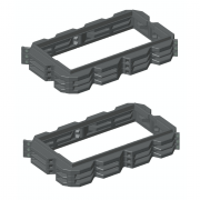 Pack rehausses hauteur 150mm - filtre seul Bionut 8-10-12EH sortie BASSE