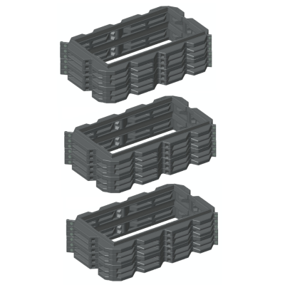 Pack rehausses hauteur 300mm - filtre seul Bionut 18EH sortie BASSE