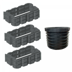 Pack rehausses hauteur 300mm - filtre seul Bionut 18EH sortie HAUTE