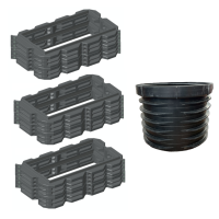Pack rehausses hauteur 300mm - filtre seul Bionut 18EH sortie HAUTE Pack rehausses hauteur 300mm - filtre seul Bionut 18EH sortie HAUTE