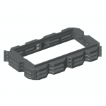 Rehausse rectangulaire  hauteur 150 mm pour le filtre du pack BIONUT