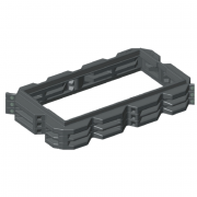 Réhausse rectangle 150 mm découpable en 2 parties à assembler