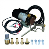 Groupe de transfert ECO 12V 34 l/min pistolet manuel alu + kit raccord