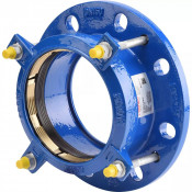 Adaptateur à bride verrouillé PVC/PE ACS – Raccord fonte GS – PN16 eau potable