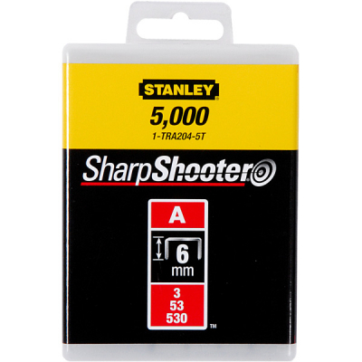 Agrafes type A boite de 1000 ou 5000 - STANLEY