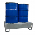 Bac de rétention palette galvanisé pour 2 fûts de 220 litres