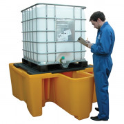 Bac de rétention 1 IBC, poste de soutirage, 100% rétention