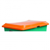 Couvercle empilable orange pour bac 200 litres