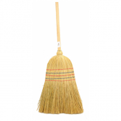 Balai paille de riz 5 fils - largeur 350mm - manche bois