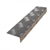 Nez de marche aluminium larmé sans trous Meiser MAYOL pour ERP et bâtiments