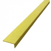Nez de marche large (70mm) Meiser POLYGRAIN XL, corindons, résine à coller, jaune ERP, PMR