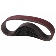 Lot 10 bandes abrasives pour ponceuse portative hauteur 100 mm