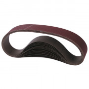 Lot 10 bandes abrasives pour ponceuse portative hauteur 75 mm