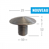Clou podotactile d'éveil de vigilance à coller ou à sceller WACCESS