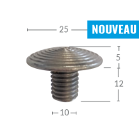Clou podotactile d'éveil de vigilance à coller ou à sceller WACCESS Clou podotactile d'éveil de vigilance à coller ou à sceller WACCESS