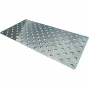 Dalles podo tactile Aluminium texturé ou inox ERP, PMR Meiser TOLPLOT